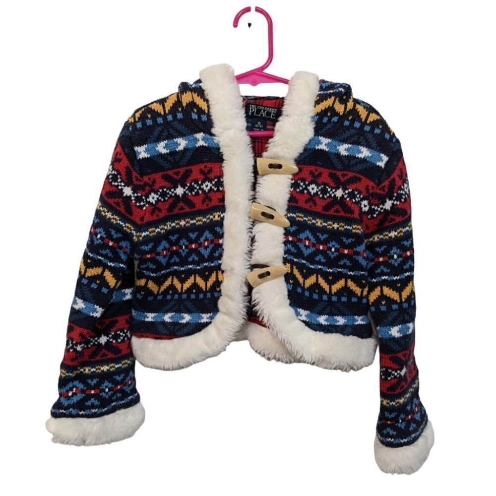 The Children's Place S Small faux fur Hooded Sweater